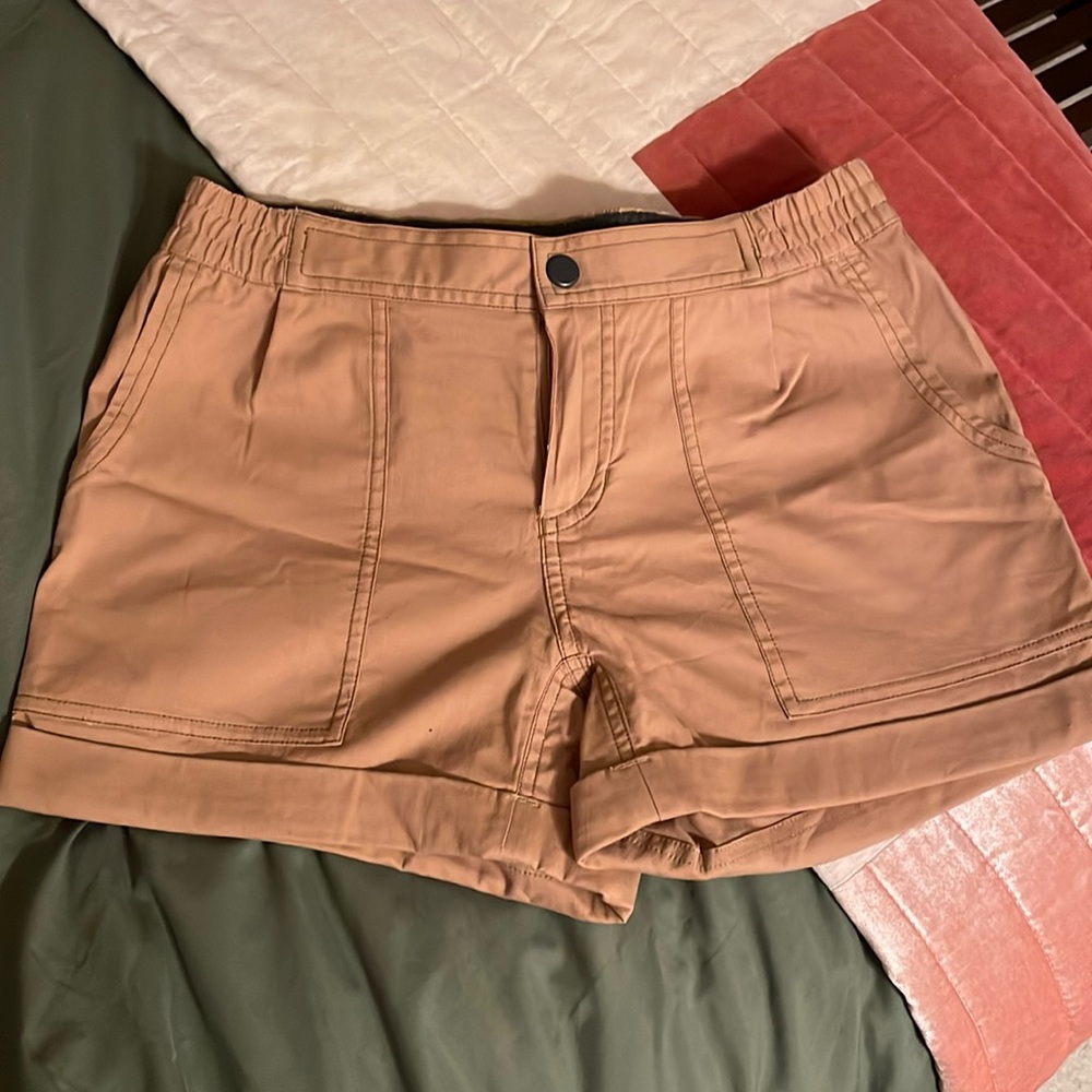 Khaki color shorts